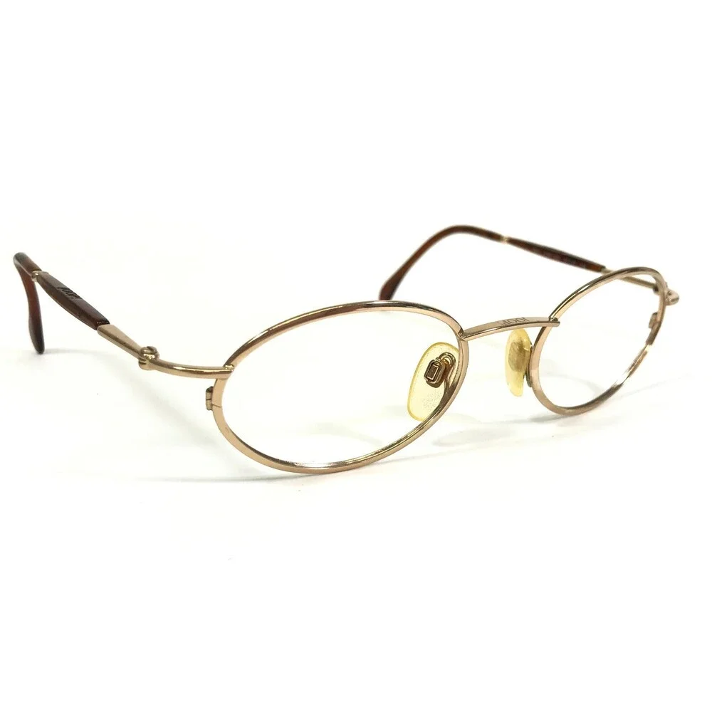 Joop! Eyeglasses Frames Mod.8784-600 Brown Shiny Gold Oval Full Rim 50-20-135